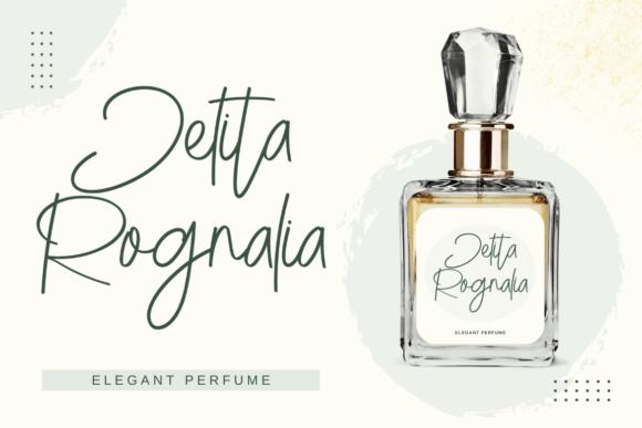Rhosalia Signature Font PNG with transparent background - Preview 3