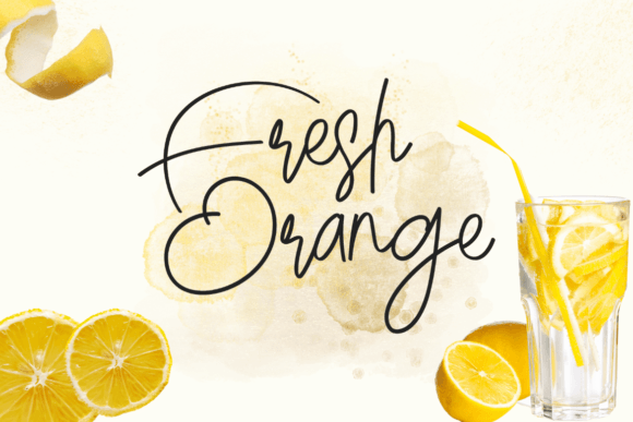 Rhosalia Signature Font PNG with transparent background - Preview 5