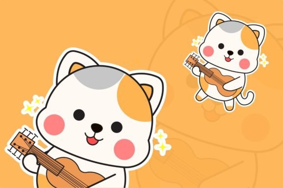 Teaching Materials Cute Cat Animals N