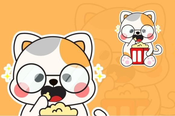 Teaching Materials Cute Cat Animals O