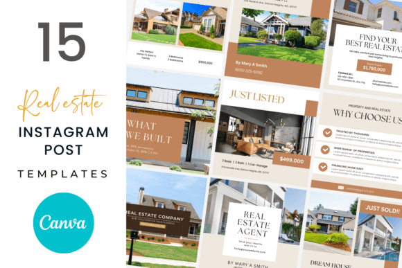 15 Real Estate Instagram Post Templates