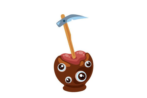 Candied Apple with Eyes and Sickle