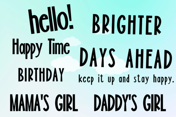 Brightening Font - Preview 1