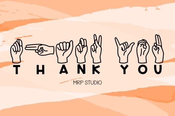 Hand Alphabet Font - Preview 5