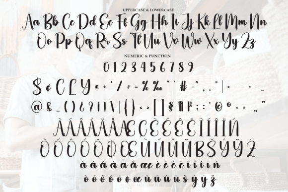Handmade Market Font PNG with transparent background - Preview 6