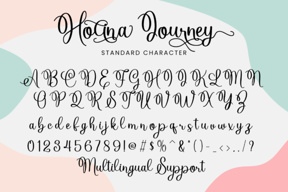 Holina Journey Font PNG with transparent background - Preview 1