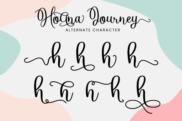 Holina Journey Font PNG with transparent background - Preview 3