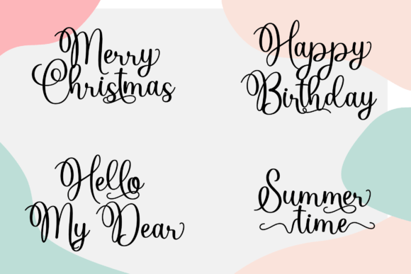 Holina Journey Font PNG with transparent background - Preview 5