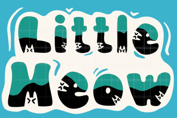 Little Meow Font font preview - 1
