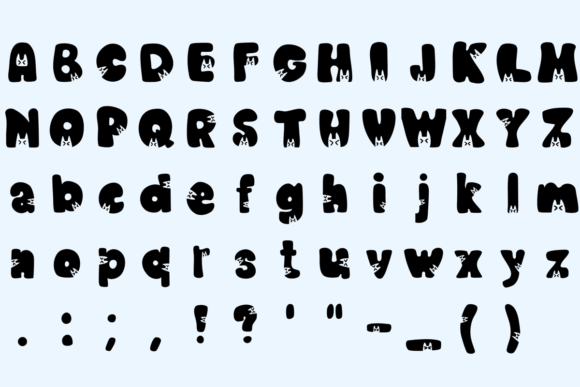 Little Meow Font font preview - 3