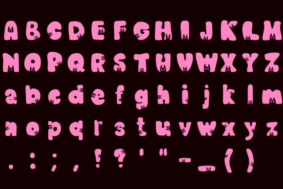 Little Meow Font font preview - 4