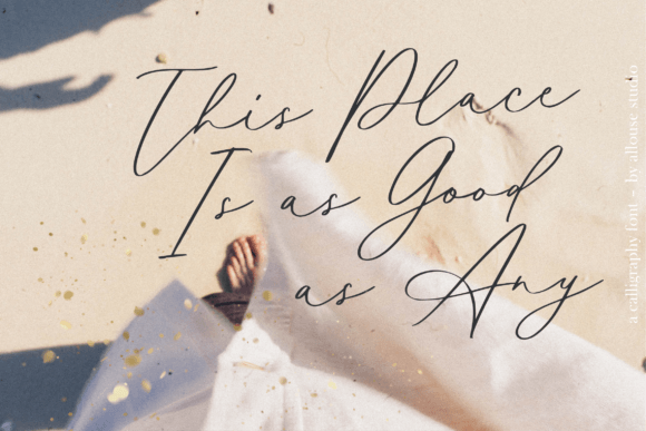 Mathilda Calligraphy Font PNG with transparent background - Preview 2