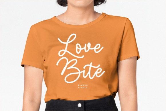 Orange Beauty Font PNG with transparent background - Preview 3