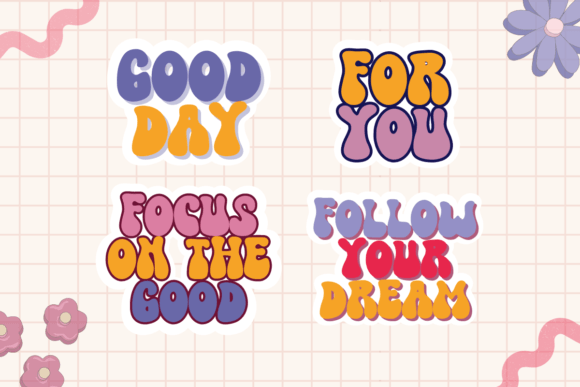 Retro Power Font PNG with transparent background - Preview 3