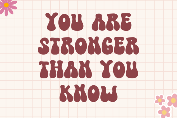 Retro Power Font PNG with transparent background - Preview 4