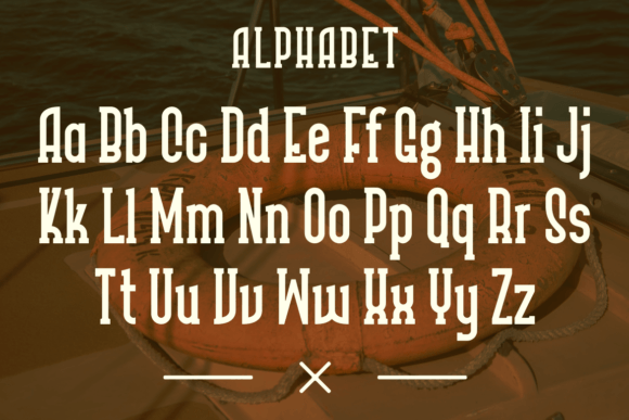 Sailor Font PNG with transparent background - Preview 1