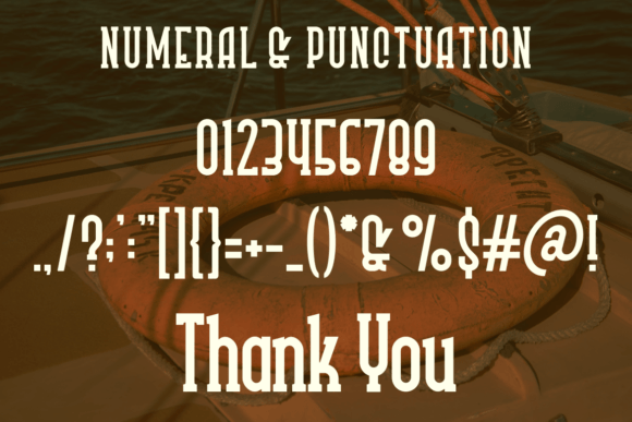 Sailor Font PNG with transparent background - Preview 2