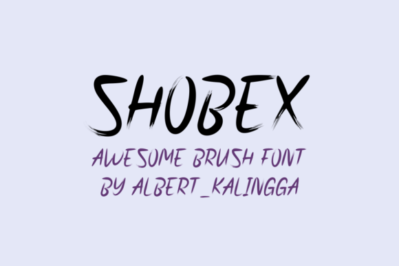 Shobex Font font preview - 2