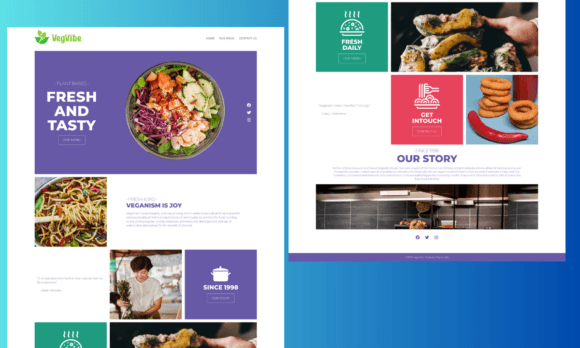 VegVibe - Vegan Restaurant CMS Website