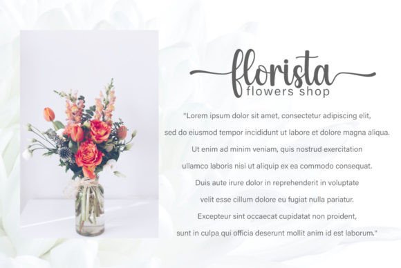 Flowers Font - Preview 1