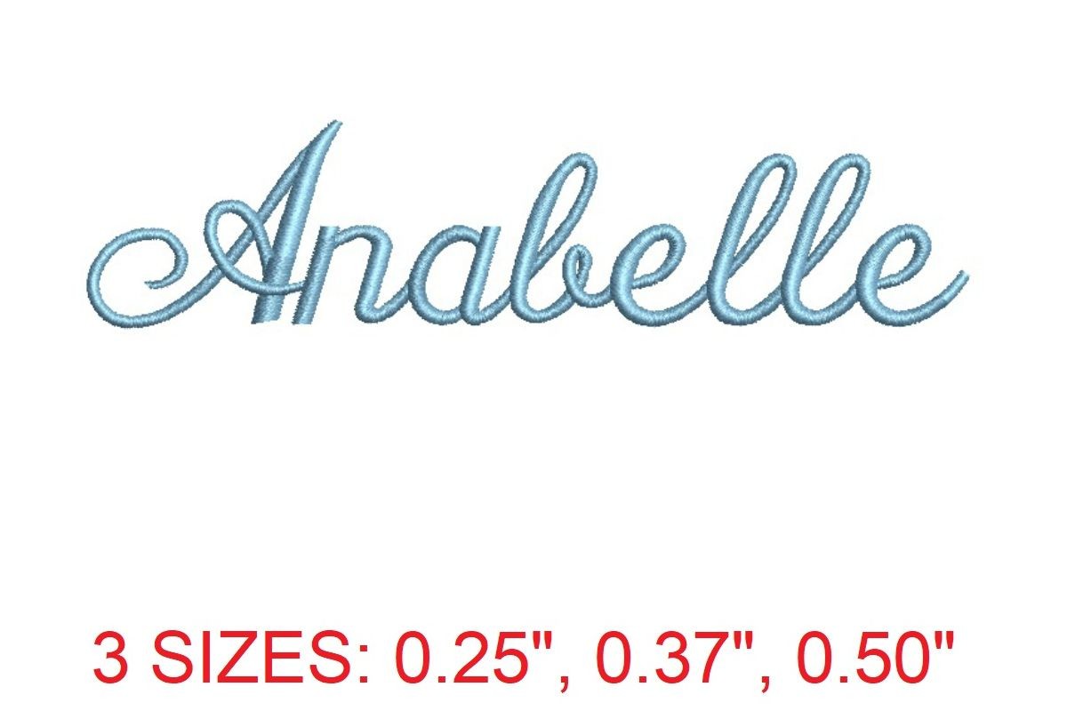Annabelle Embroidery Font