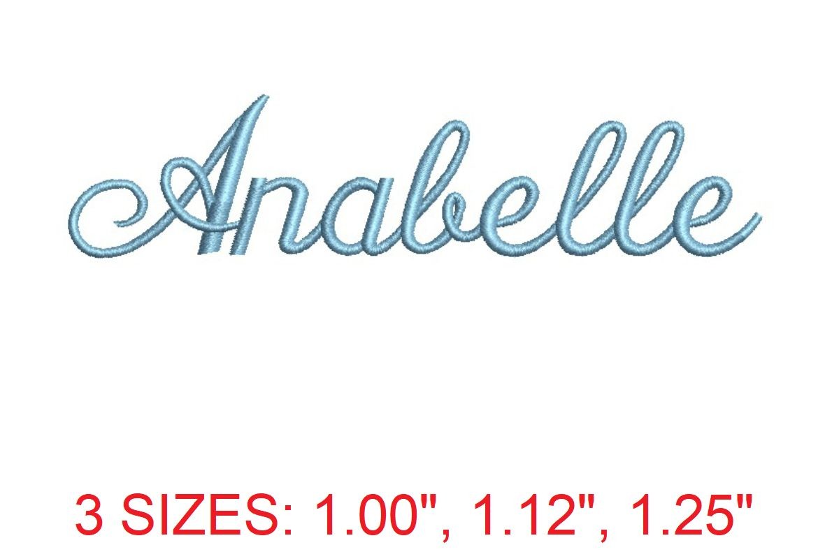 Annabelle Embroidery Font