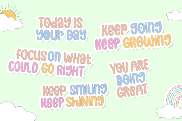 Cloudy Days Font - Preview 3
