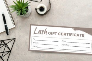 Lash Gift Certificate Editable Template Graphic by SnapyBiz · Creative ...