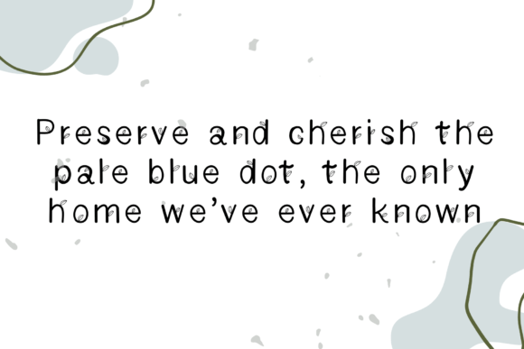 Leafy Font PNG with transparent background - Preview 3