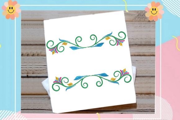 Multicolor Small Floral Border