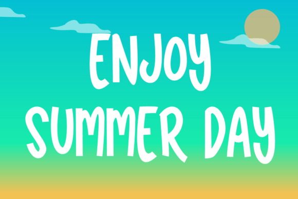 Road Summer Font PNG with transparent background - Preview 1