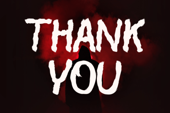 Scary Death Font PNG with transparent background - Preview 4