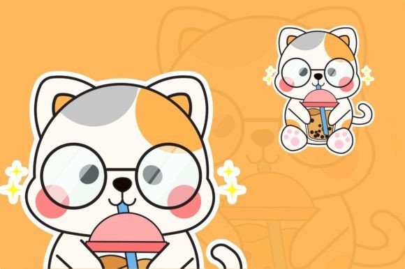 Teaching Materials Cute Cat Animals W