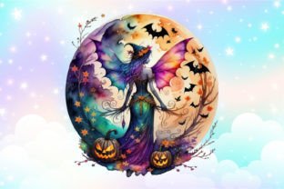 Witch Halloween Bat Clipart Bundle Graphic by LR ART · Creative Fabrica