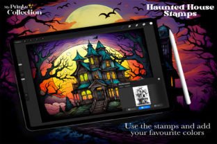 100+ Procreate Haunted House Stamps Graphic by myprintscollection ...