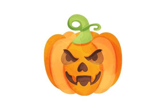 Halloween Pumpkin - Watercolor