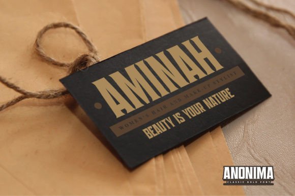 Anonima Font - Preview 1