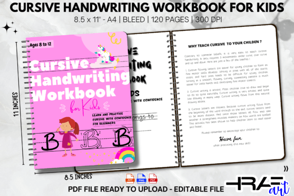 Cursive Handwriting Workbook for Kids