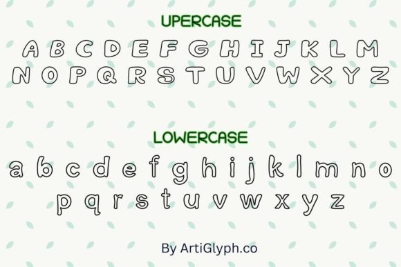 Curvystencil Outline Font PNG with transparent background - Preview 1