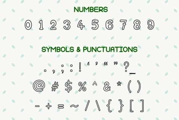 Curvystencil Outline Font PNG with transparent background - Preview 2