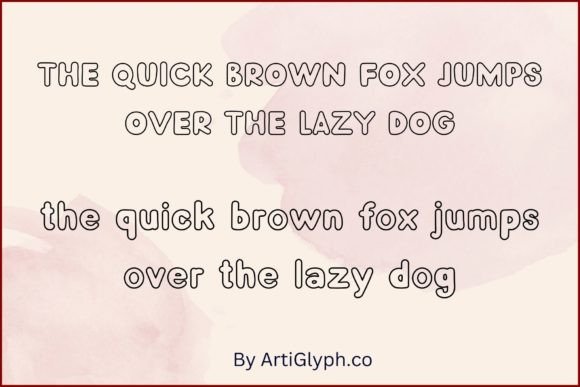 Echolite Outline Font - Preview 4