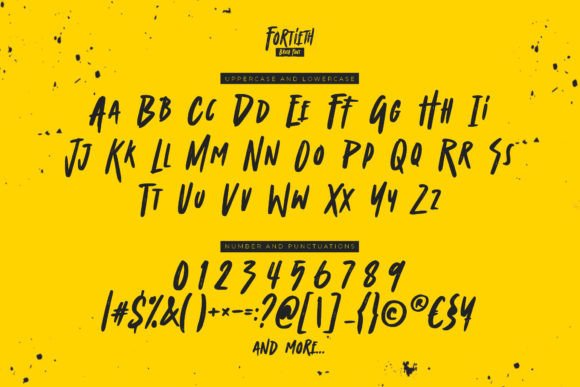 Fortieth Font - Preview 5