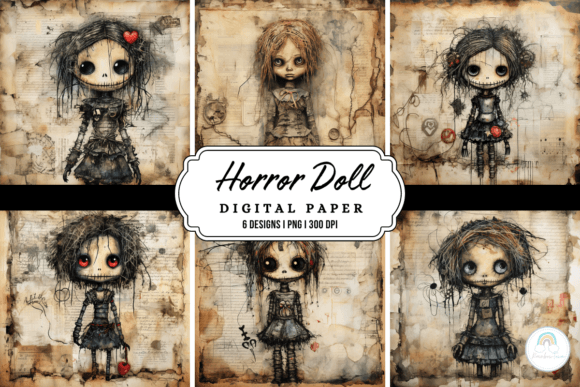 Halloween Horror Doll Background