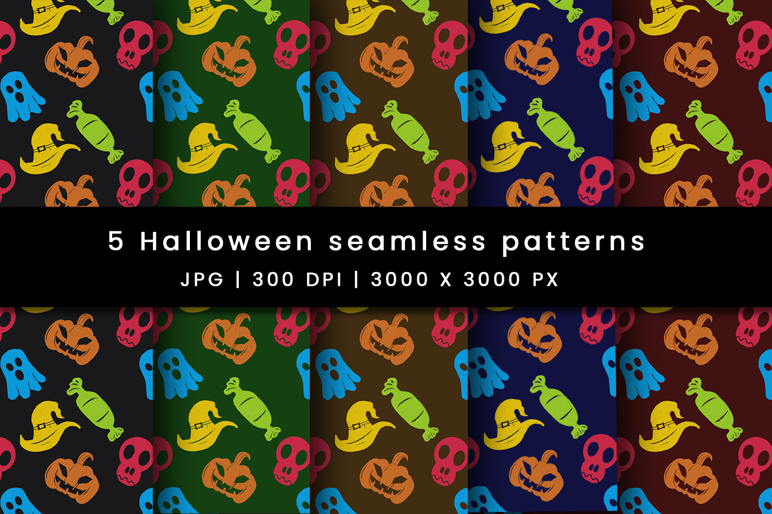 Halloween Seamless Pattern Backgrounds Graphic by Pugazh Logan ...