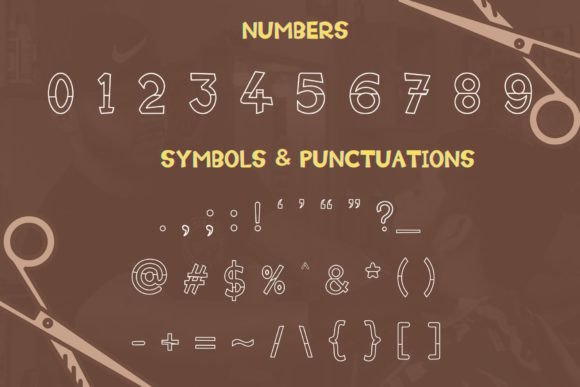 Handtrim Outline Font - Preview 2