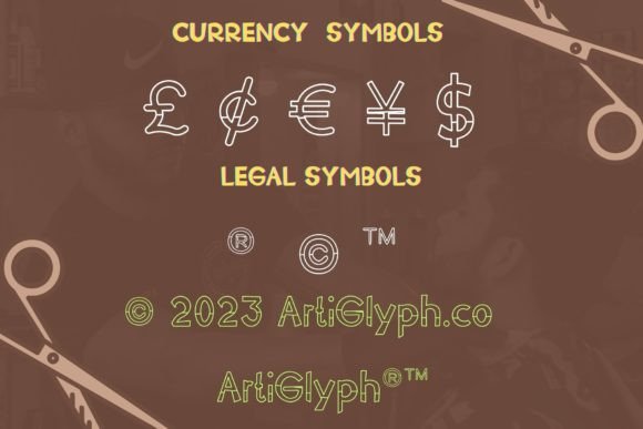 Handtrim Outline Font - Preview 3