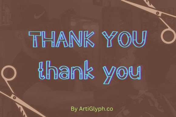 Handtrim Outline Font - Preview 5
