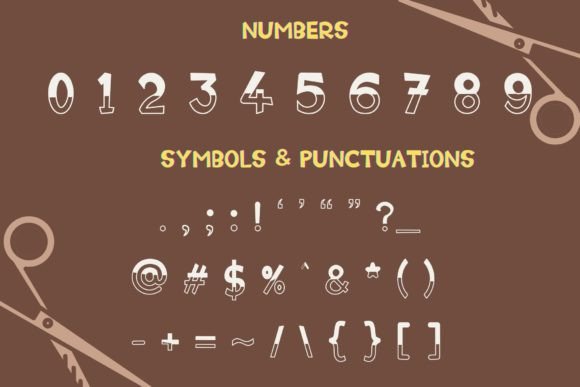 Handtrim Slice Font PNG with transparent background - Preview 2