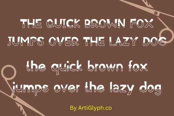 Handtrim Slice Font PNG with transparent background - Preview 4