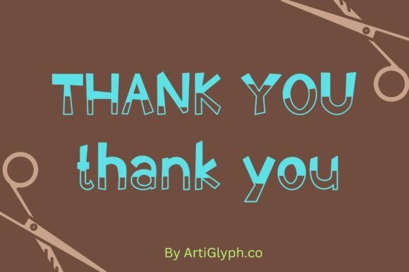 Handtrim Slice Font PNG with transparent background - Preview 5